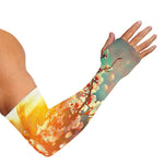 Sunrise Japanese Cherry Blossom Print Sun Protection Arm Sleeves