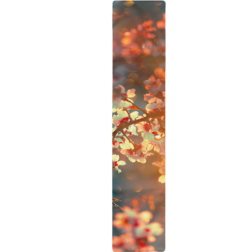 Sunrise Japanese Cherry Blossom Print Table Runner