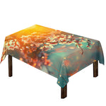 Sunrise Japanese Cherry Blossom Print Tablecloth