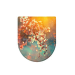 Sunrise Japanese Cherry Blossom Print Toilet Lid Cover