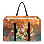 Sunrise Japanese Cherry Blossom Print Utility Tote Bag