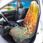 Sunrise Japanese Cherry Blossom Print Waterproof Car Seat Cover
