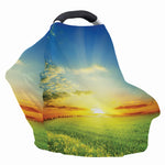 Sunrise Meadow Print Baby Seat Cover