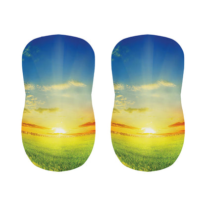 Sunrise Meadow Print Bar Stool Covers
