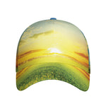 Sunrise Meadow Print Baseball Cap
