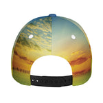 Sunrise Meadow Print Baseball Cap