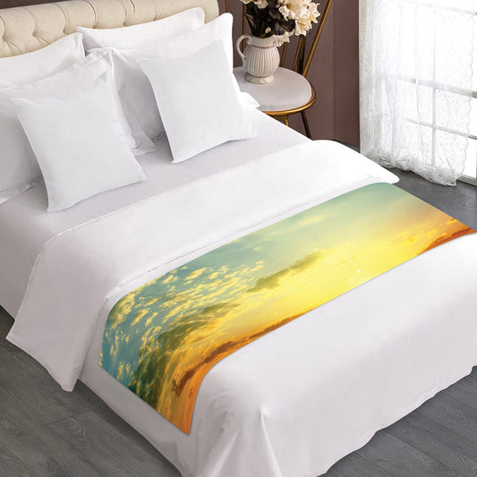Sunrise Meadow Print Bed Runner