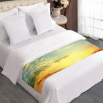 Sunrise Meadow Print Bed Runner