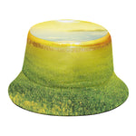 Sunrise Meadow Print Bucket Hat
