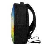 Sunrise Meadow Print Casual Backpack