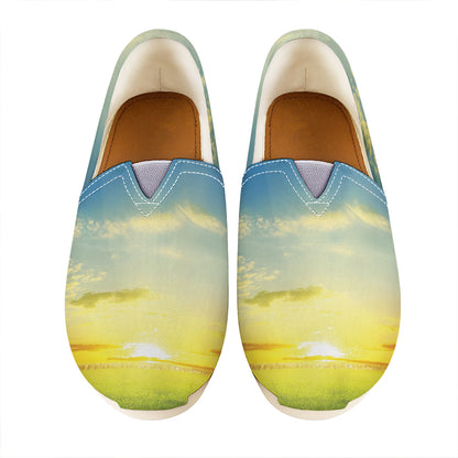 Sunrise Meadow Print Casual Shoes