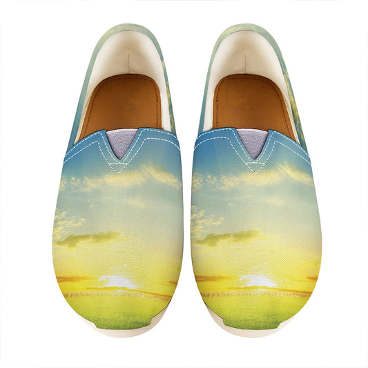 Sunrise Meadow Print Casual Shoes
