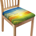 Sunrise Meadow Print Chair Cushion Cover
