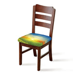 Sunrise Meadow Print Chair Cushion Cover