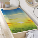 Sunrise Meadow Print Changing Pad Cover