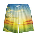 Sunrise Meadow Print Cotton Shorts
