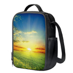 Sunrise Meadow Print Crossbody Lunch Bag