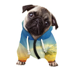 Sunrise Meadow Print Dog Zip Up Hoodie