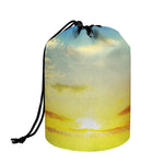 Sunrise Meadow Print Drawstring Makeup Bag