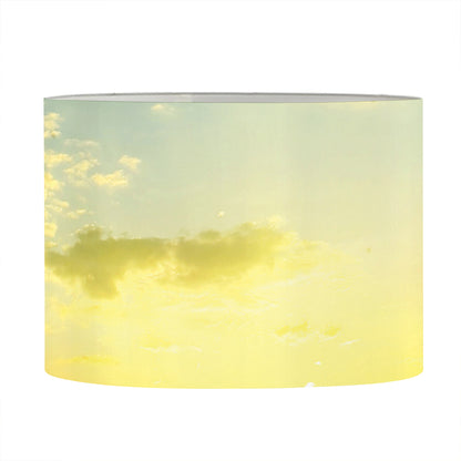 Sunrise Meadow Print Drum Lamp Shade