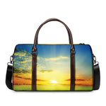 Sunrise Meadow Print Duffle Bag