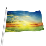Sunrise Meadow Print Flag