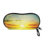 Sunrise Meadow Print Glasses Case