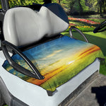Sunrise Meadow Print Golf Cart Seat Cover