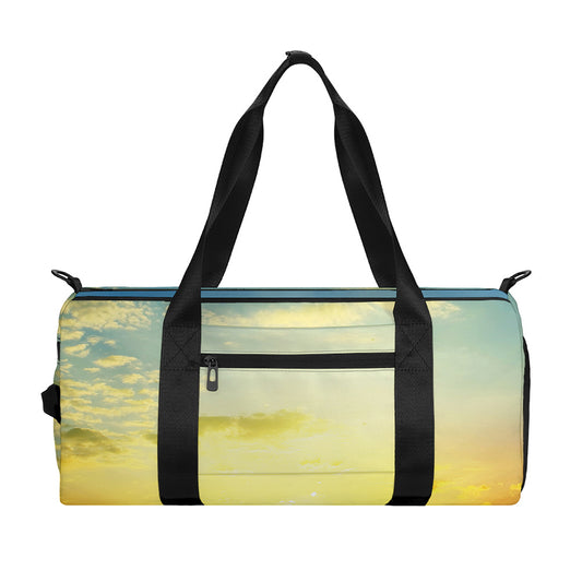 Sunrise Meadow Print Gym Bag
