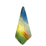 Sunrise Meadow Print Hand Towel