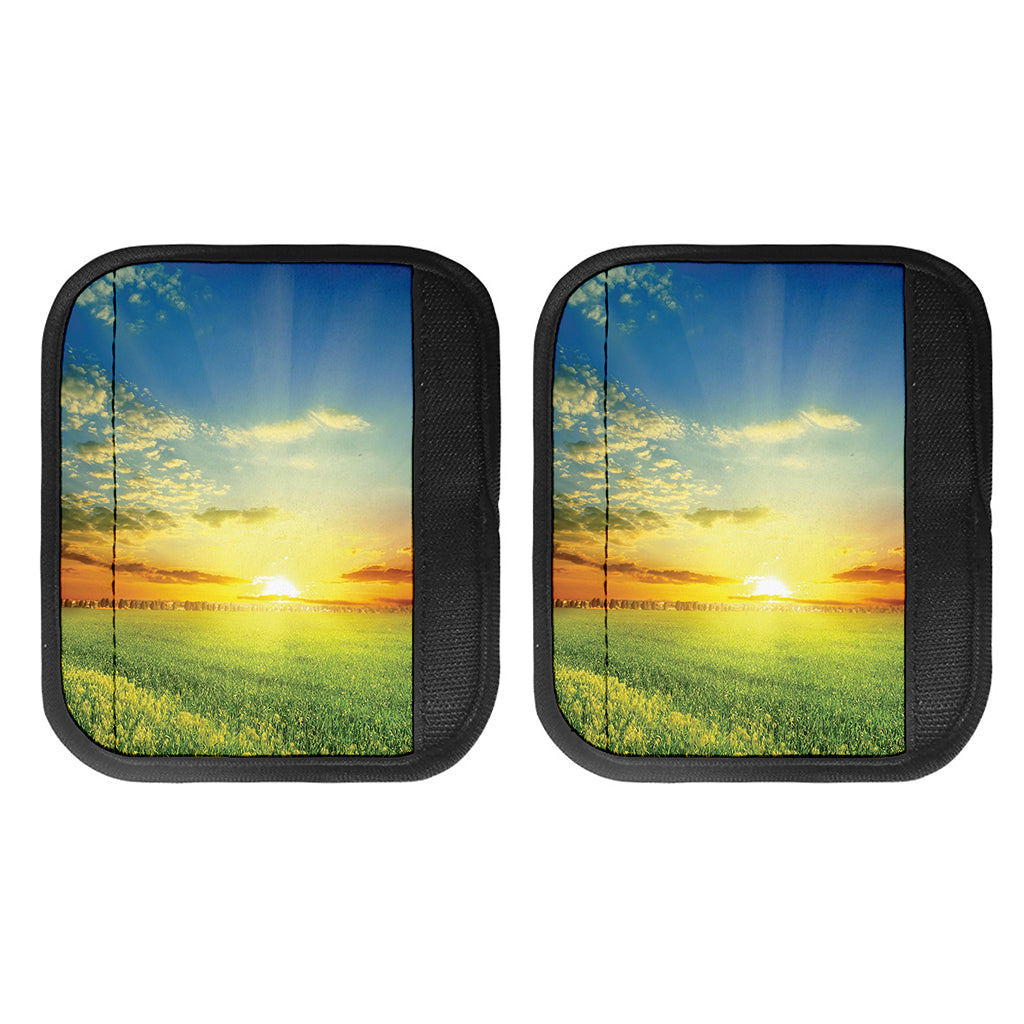 Sunrise Meadow Print Handle Covers