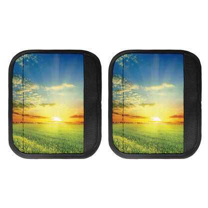 Sunrise Meadow Print Handle Covers