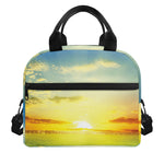 Sunrise Meadow Print Insulated Lunch Bag