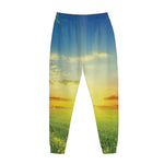 Sunrise Meadow Print Jogger Pants