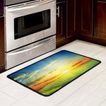 Sunrise Meadow Print Kitchen Mat