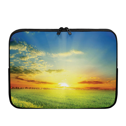 Sunrise Meadow Print Laptop Sleeve