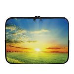 Sunrise Meadow Print Laptop Sleeve