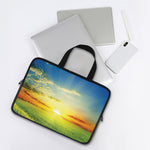 Sunrise Meadow Print Laptop Sleeve With Handle