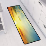 Sunrise Meadow Print Long Kitchen Mat