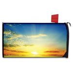 Sunrise Meadow Print Mailbox Cover