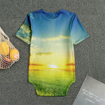 Sunrise Meadow Print Men's Bodysuit