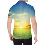 Sunrise Meadow Print Men's Shirt