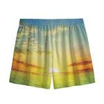 Sunrise Meadow Print Mesh Shorts