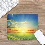 Sunrise Meadow Print Mouse Pad