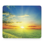 Sunrise Meadow Print Mouse Pad
