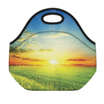 Sunrise Meadow Print Neoprene Lunch Bag