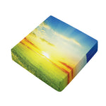 Sunrise Meadow Print Outdoor Seat Cushion Cover