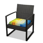 Sunrise Meadow Print Outdoor Seat Cushion Cover