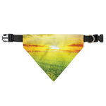 Sunrise Meadow Print Over The Collar Dog Bandana