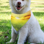 Sunrise Meadow Print Over The Collar Dog Bandana